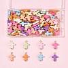 100Pcs Acrylic Pendant PALLOY-FS00039-03-8