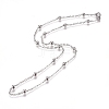 Non-Tarnish 304 Stainless Steel Cable Chain Necklaces NJEW-L159-08A-P-2