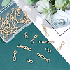 20 Sets Brass Hook and S-Hook Clasps KK-FH0003-02-5
