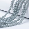 Electroplate Transparent Glass Beads Strands EGLA-A034-T1mm-X01-1