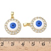 Brass Micro Pave Cubic Zirconia Pendants KK-I371-38G-01-3