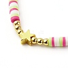 Handmade Polymer Clay Beads Stretch Bracelets Sets BJEW-JB06353-01-5