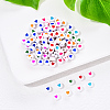 White Opaque Acrylic Beads SACR-YW0001-15-6