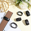 6Pcs 6 Styles Cowhide Leather Loop Keepers FIND-CL0001-61-4