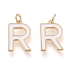 Brass Enamel Pendants KK-R139-04R-1