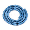 Opaque Spray Painted Glass Beads GLAA-ZX008-4mm-18V-2