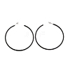 Tarnish Resistant Baking Paint 201 Stainless Steel Half Hoop Earrings EJEW-P185-A01-03-1