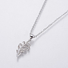 Stainless Steel Pendant Necklaces NJEW-I106-04S-2