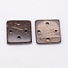 Ethnic Garment Accessories Wood Findings 4-Hole Coconut Sewing Buttons BUTT-O002-F01-2