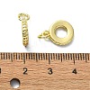 Rack Plating Brass Micro Pave Clear Cubic Zirconia Pendants KK-R157-06G-3