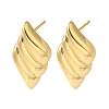 Rack Plating Brass Stud Earrings EJEW-B062-33G-1