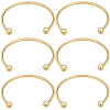 Beebeecraft 6Pcs Rack Plating Brass Cuff Bangle Making KK-BBC0013-98-1