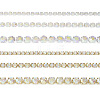 6 Styles Brass Rhinestone Strass Chains CHC-TA0001-05-1