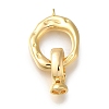 Brass Fold Over Clasp KK-H480-16G-1