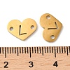 Ion Plating(IP) 304 Stainless Steel Connector Charms STAS-C081-04G-L-3