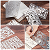 BENECREAT 6 Style Steel Cutting Dies Stencils DIY-BC0002-77A-7