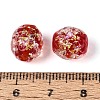 Handmade Foil Glass Beads Strands FOIL-N033-03C-4