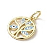 Brass Enamel Charms KK-E092-15G-02-2