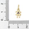 Brass Micro Pave Cubic Zirconia Pendants ZIRC-I356-17G-B13-3