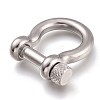 Tarnish Resistant 304 Stainless Steel D-Ring Anchor Shackle Clasps STAS-Z017-16P-3