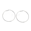 Non-Tarnish Ring 304 Stainless Steel Hoop Earrings for Women Men EJEW-B049-02G-P-1