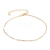 Brass Link Chains Anklets AJEW-AN00297-1