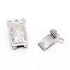 Stainless Steel Box Clasps STAS-WH0009-07P-1