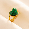 Adjustable 304 Stainless Steel Cuff Open Rings for Women VG7824-6-1