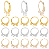 SUNNYCLUE 90Pcs 3 Colors Brass Leverback Earring Findings KK-SC0004-53-1