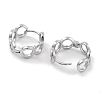 Tarnish Resistant 304 Stainless Steel Hollow Ring Huggie Hoop Earrings for Women EJEW-C096-10P-2