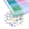4800Pcs 12 Colors 8/0 Transparent Glass Seed Beads SEED-YW0002-02-3