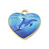 Printed Brass Pendants KK-CBAF4A6-01G-01-1