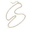 304 Stainless Steel Singapore Chain Necklaces for Women NJEW-JN05592-4