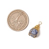 Natural Rose Quartz/Unakite/Black Stone/Blue Spot Jasper/White Jade Pendants PALLOY-JF03396-3