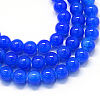 Baking Painted Imitation Jade Glass Round Bead Strands DGLA-Q021-8mm-33-1