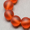 Baking Paint Transparent Glass Bead Strands X-GLAA-S031-10mm-06-2