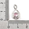 925 Sterling Silver Pave Cubic Zirconia Pendants STER-V001-03P-10-3