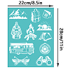 Self-Adhesive Silk Screen Printing Stencil DIY-WH0338-137-2