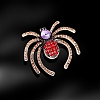 Spider Rhinestone Brooch Pin PW-WG044BC-01-1