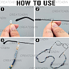 1Pc Polymer Clay with Alloy and Crystal Neck Strap for Eyeglasses AJEW-CN0005-04D-6