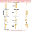 60Pcs 4 Style Alloy Charms FIND-BBC0004-25-2