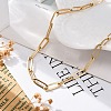 304 Stainless Steel Paperclip Chain Necklaces NJEW-U026-12G-4