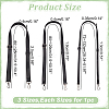 WADORN 3Pcs 3 Style Adjustable Imitation Leather Crossbody Purse Straps FIND-WR0009-32B-2