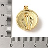 Brass Micro Pave Cubic Zirconia Pendants KK-R162-032C-G-3