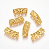 Alloy Curved Tube Beads PALLOY-J154-56G-2