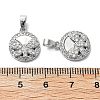 Brass Micro Pave Cubic Zirconia Charms KK-L222-017P-3