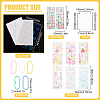 BENECREAT DIY Rectangle Photocard Sleeve Keychain Making Kit FIND-BC0003-75-2