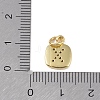 Rack Plating Brass Micro Pave CLear Cubic Zirconia Charms KK-E110-14G-X-3