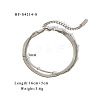 Double Layer Stainless Steel Snake Chain Anklets WG0E2ED-04-1