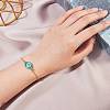 5Pcs 5 Colors Brass Micro Pave Clear Cubic Zirconia Links KK-SZ0001-75-7